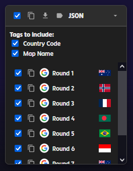 GeoGuessr JSON Export