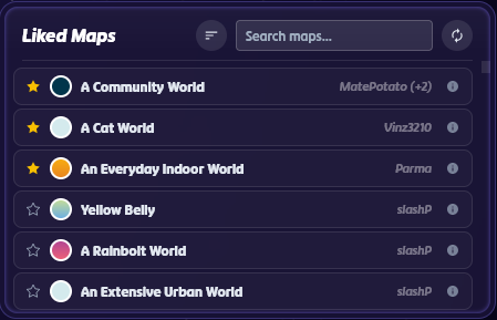 GeoGuessr Liked Maps Widget preview